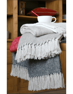 PLAID Genève rouge 125 x 150 cm 2