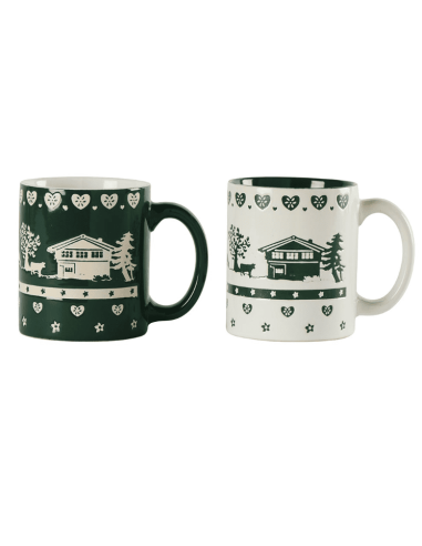 copy of Set de 2 Mugs décor CHALET POYA...