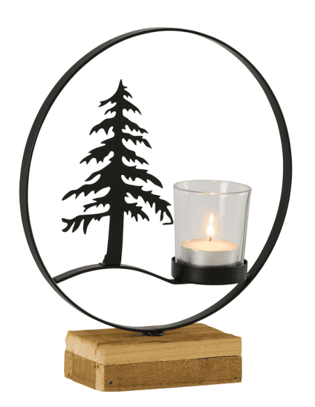 copy of Bougeoir CERF métal noir