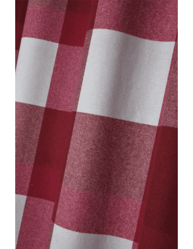 Rideau SOLLIERES à rayure rouge 135 x 260 cm