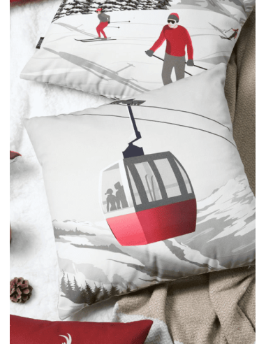 copy of Coussin PISTES Naturel 50 x 50 cm