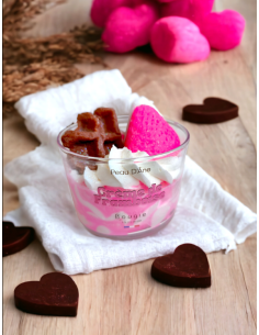 BOUGIE verrine parfum crème de framboise 125g