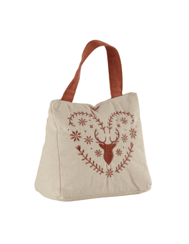 Bloque porte COEUR ET CERF montagne