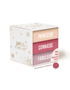 Coffret trio chaussettes paillettes PRINCESSE