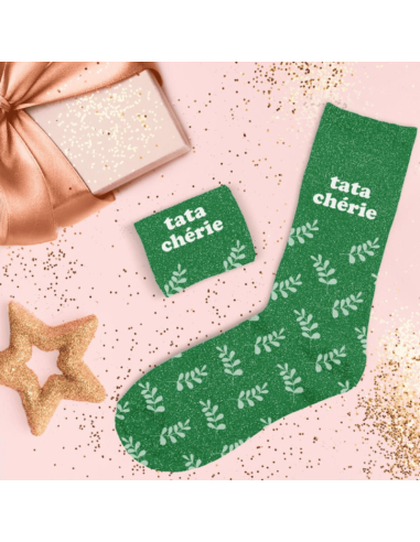 Chaussettes femme à paillettes TATA CHERIE