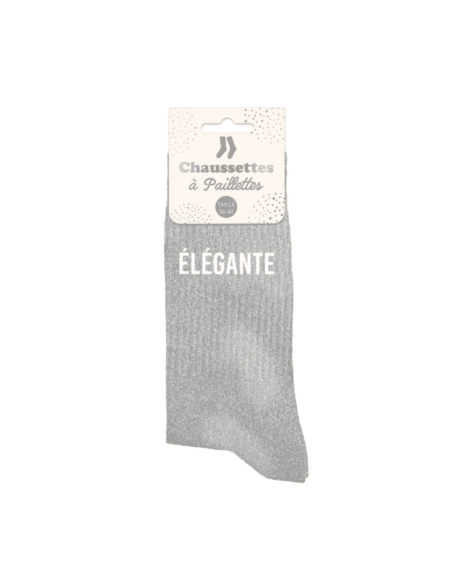Chaussettes femme à paillettes ELEGANTE