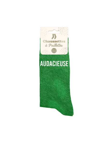 Chaussettes femme à paillettes AUDACIEUSE