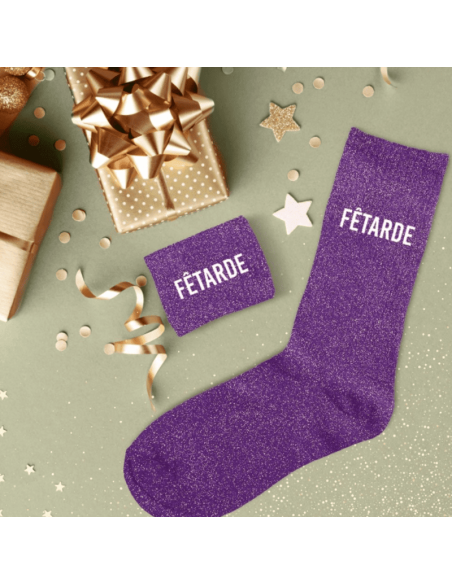 Chaussettes femem à paillettes FETARDE
