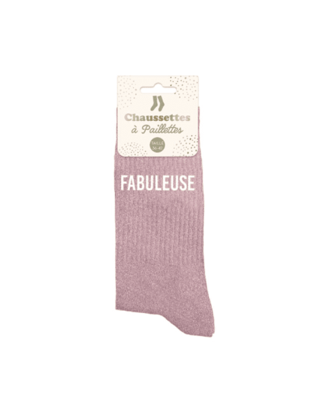 Chaussettes femme à paillettes FABULEUSE