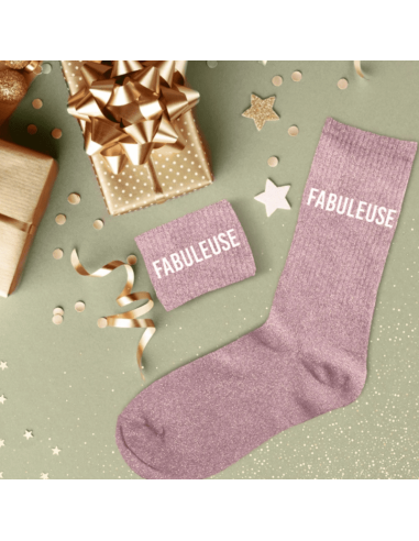 Chaussettes femme à paillettes FABULEUSE