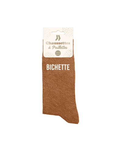 Chaussettes femme à paillettes BICHETTE