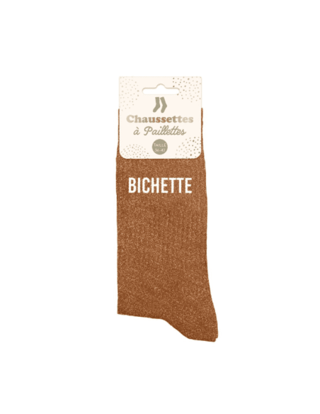 Chaussettes femme à paillettes BICHETTE