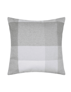 Coussin SOLLIERES à carreaux naturel 45 x 45  cm