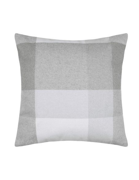 Coussin SOLLIERES à carreaux naturel 45 x 45  cm