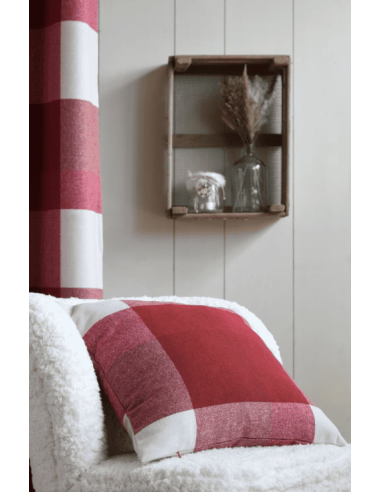 copy of Coussin SOLLIERES à carreaux naturel 45...