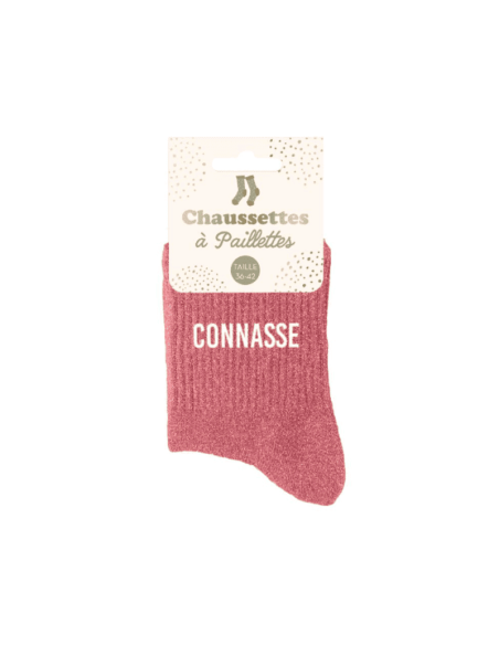 Chaussettes femme à paillettes CONNASSE