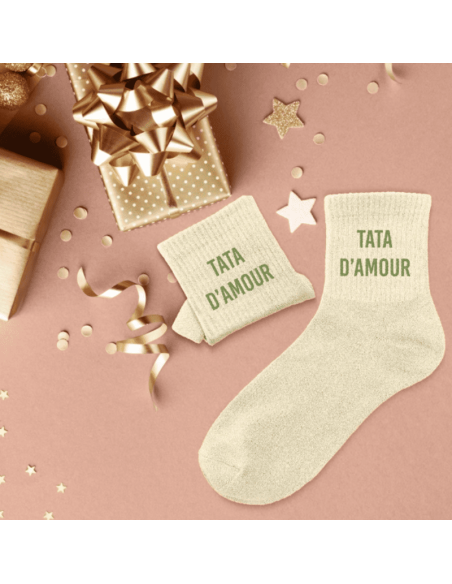 Chaussettes femme à paillettes TATA D'AMOUR