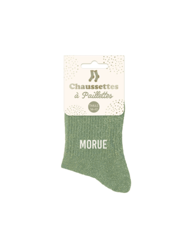 Chaussettes femme à paillettes MORUE