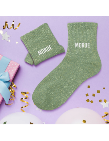 Chaussettes femme à paillettes MORUE