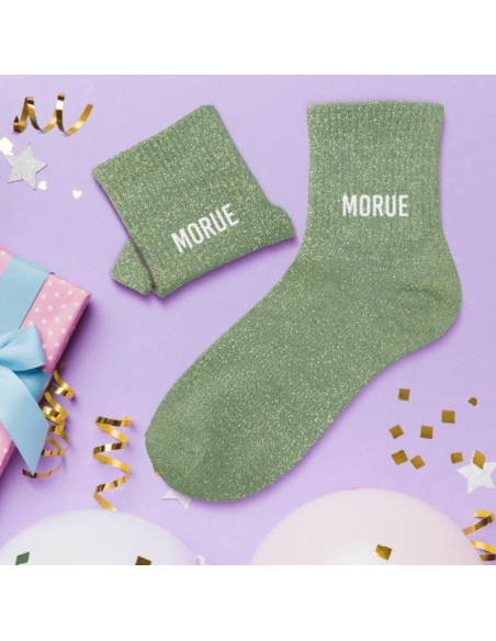 Chaussettes femme à paillettes MORUE