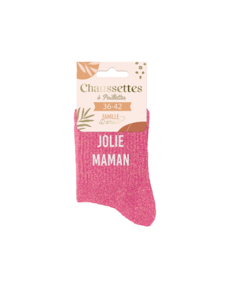Chaussettes femme à paillettes JOLIE MAMAN