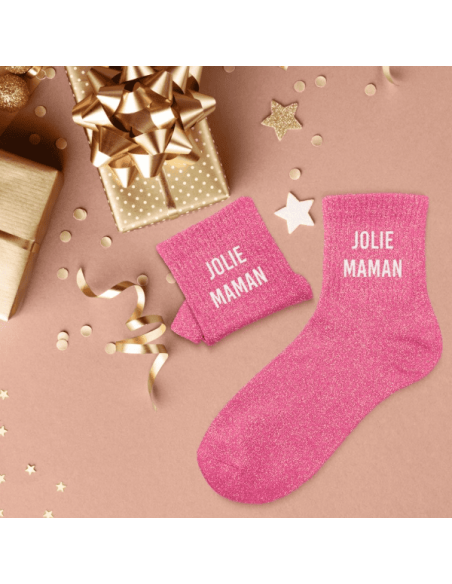Chaussettes femme à paillettes JOLIE MAMAN