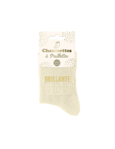 Chaussettes femme à paillettes BRILLANTE