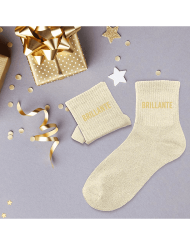 Chaussettes femme à paillettes BRILLANTE