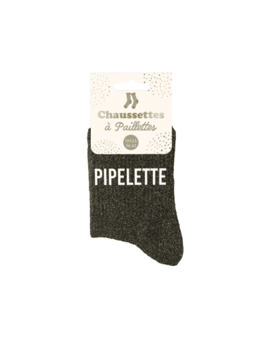 Chaussettes femme à paillettes PIPELETTE