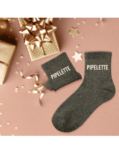 Chaussettes femme à paillettes PIPELETTE 2