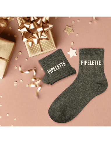 Chaussettes femme à paillettes PIPELETTE