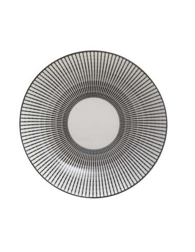 Assiette creuse LUNIS noir