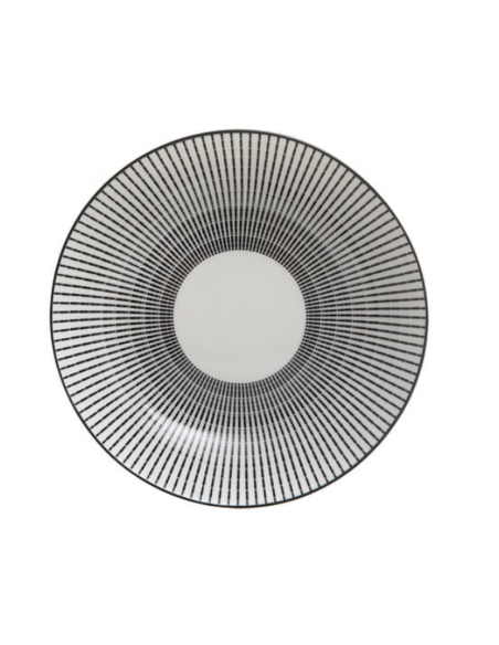 Assiette creuse LUNIS noir