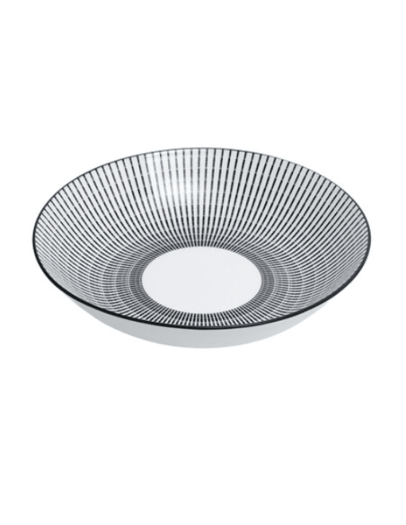 Assiette creuse LUNIS noir