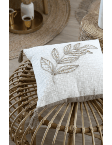 Coussin Hemera écru 40 x 40 cm