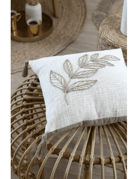 Coussin Hemera écru 40 x 40 cm