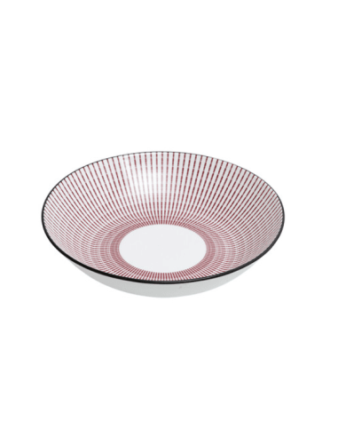 Assiette creuse LUNIS rouge