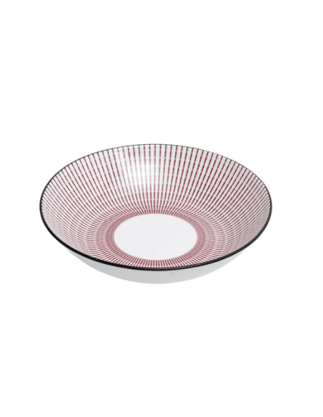 Assiette creuse LUNIS rouge