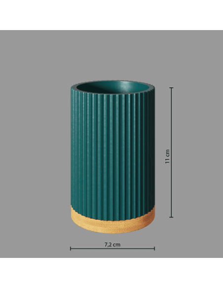 Porte brosse à dents "moderne pétrole"