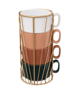 Rack 4 mugs LE COLLECTIONNEUR