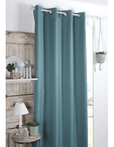 Rideau occultant Copenhague Aqua 140 x 260 cm