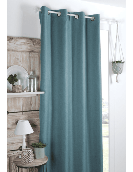 Rideau occultant Copenhague Aqua 140 x 260 cm