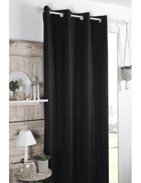 Rideau occultant Copenhague Noir 140 x 260 cm