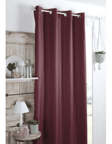 Rideau occultant Copenhague Grenache 140 x 260 cm