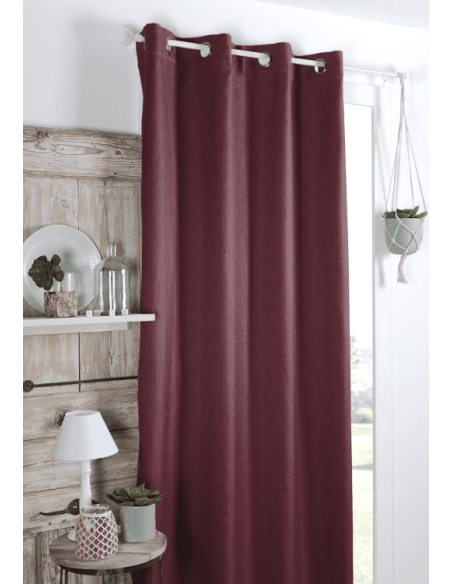 Rideau occultant Copenhague Grenache 140 x 260 cm