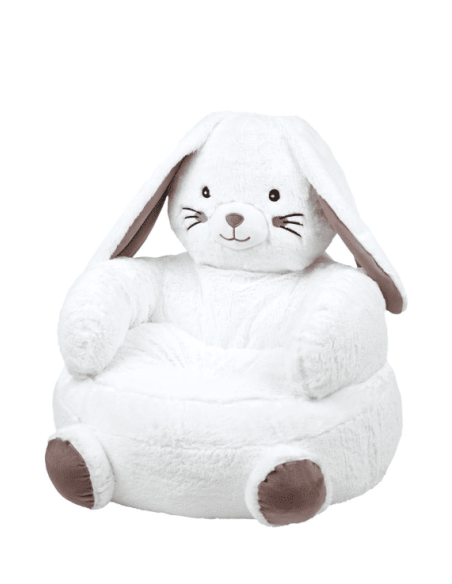 Pouf enfant Basile le lapin blanc