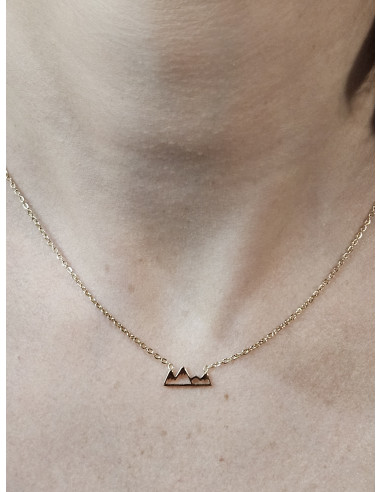 Collier MONTAGNE or acier inoxydable