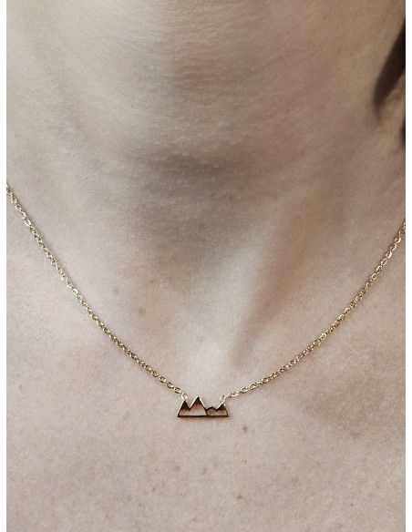 Collier MONTAGNE or acier inoxydable