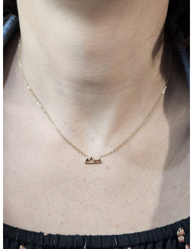 Collier MONTAGNE or acier inoxydable