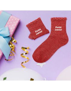 Chaussettes paillette enfant PETIT COEUR 3-6 ans 2